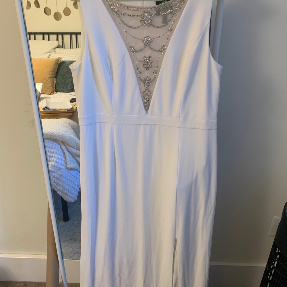 Adrianna Papell white dress